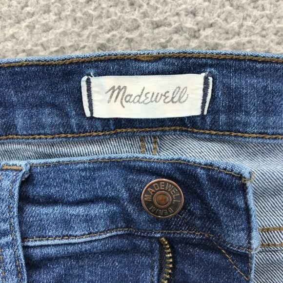 MADEWELL Womens Size 26 Medium Wash 9" Mid Rise Skinny Stretch Denim Jeans - Picture 7 of 16